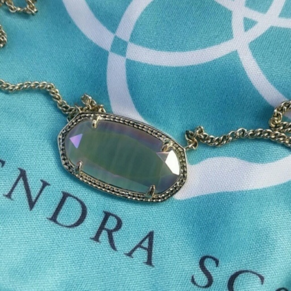 Kendra Scott Iridescent Slate Cat's Eye Dylan - Picture 4 of 7